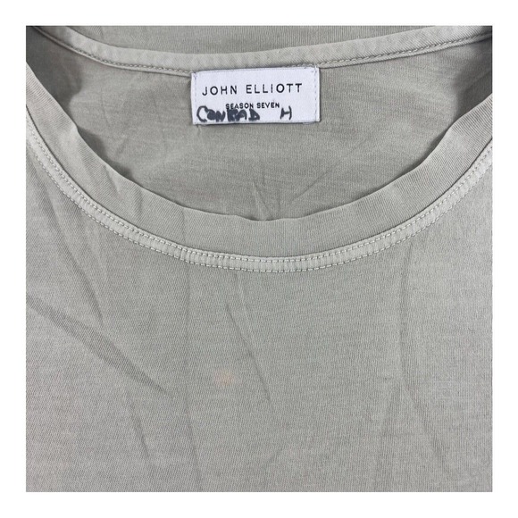 John Elliot Season 7 Tan Gray S/S Shirt Size Small - Picture 2 of 4